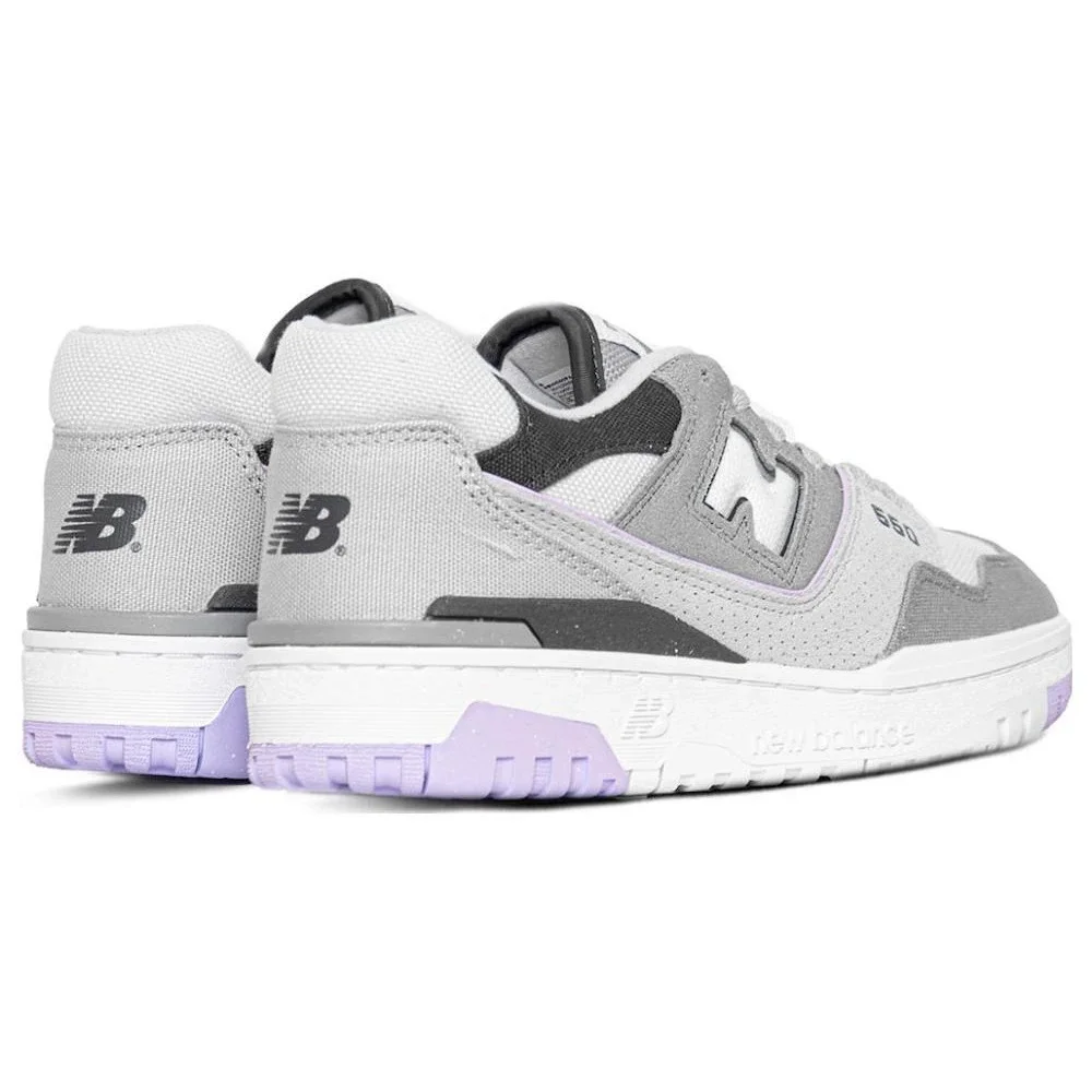 New Balance 550 Women's Shadow Grey‎ Lilac Sneakers Size 6 New In Box